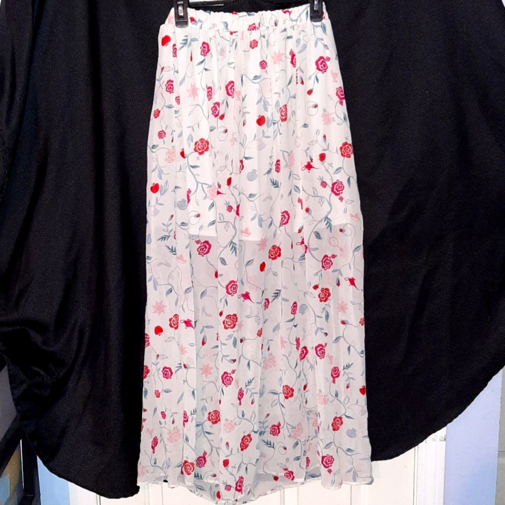Disney Princesses Floral Layered Maxi Skirt